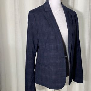NWT Blue Plaid Banana Republic Blazer